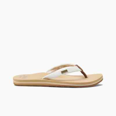 REEF CUSHION SANDS Damen Beige Zehentrenner Flacher Schuhe Sommer (RF0A3YOW-CLD)