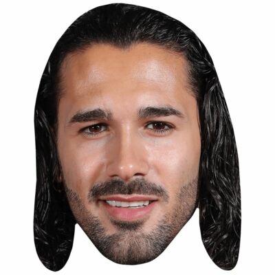 Graziano Di Prima (Stubble) Celebrity Mask, Flat Card Face