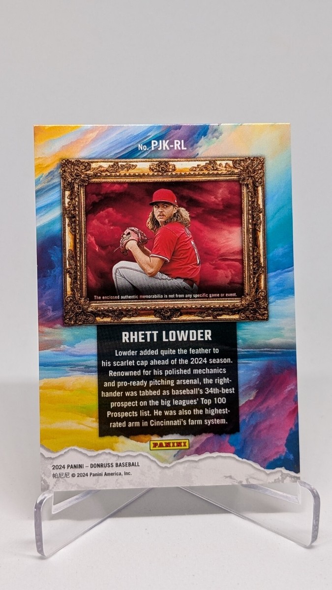 2024 Panini Donruss Baseball Rhett Lowder Patch Relic
