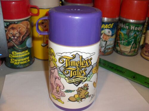 Timeless Tales`1989`From Hallmark Cards`Plastic Lunch Box-Thermos-: Free To US - 第 1/7 張圖片