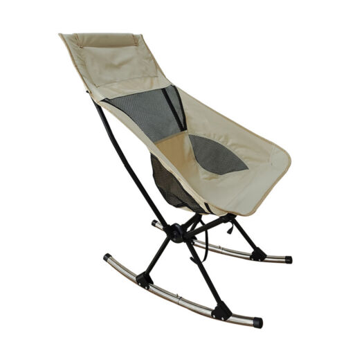 Portable Folding Chair High Back Rocking Chair Foldable Camping Chair for Y4H8 - Picture 1 of 5