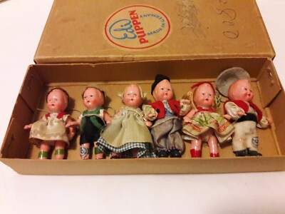 SET OF 6 Antique German Edi 1920's 