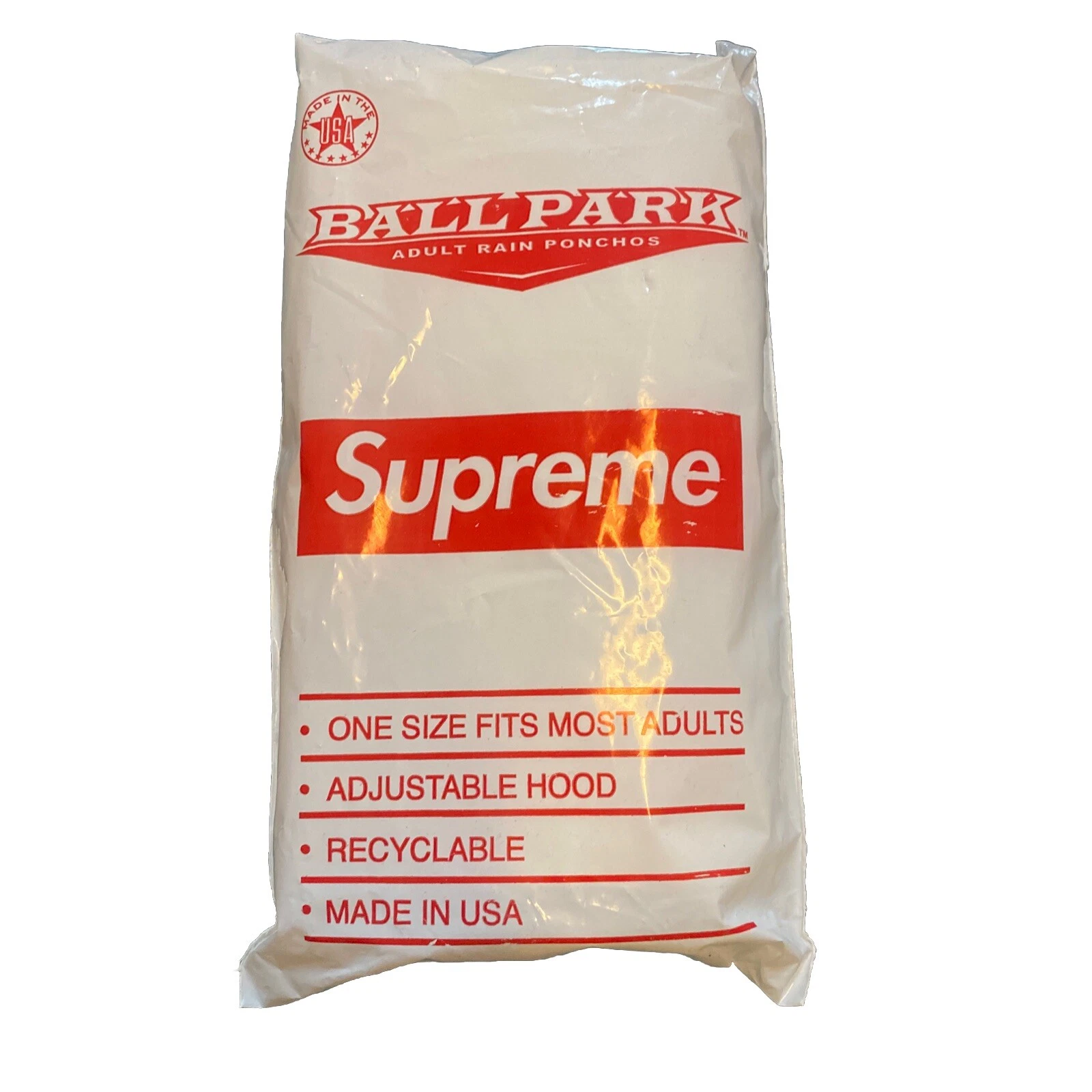 Poncho Supreme Ballpark™ NEUF printemps/été 2020 *LIVRAISON RAPIDE*