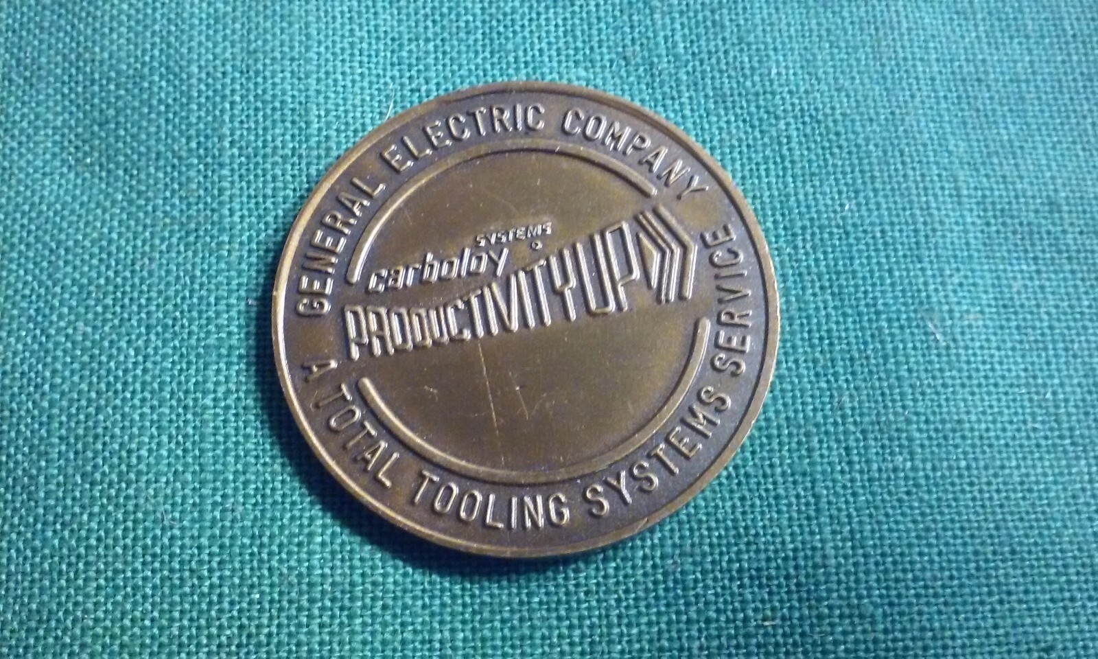 General Electric Company Vintage Bronze Challenge Coin 
