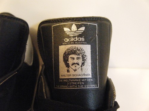 OG Vtg 80s Adidas Walter Schachner Schoko Hattrick Cleat Soccer Sz. 6 (UK 5) - 第 2/12 張圖片