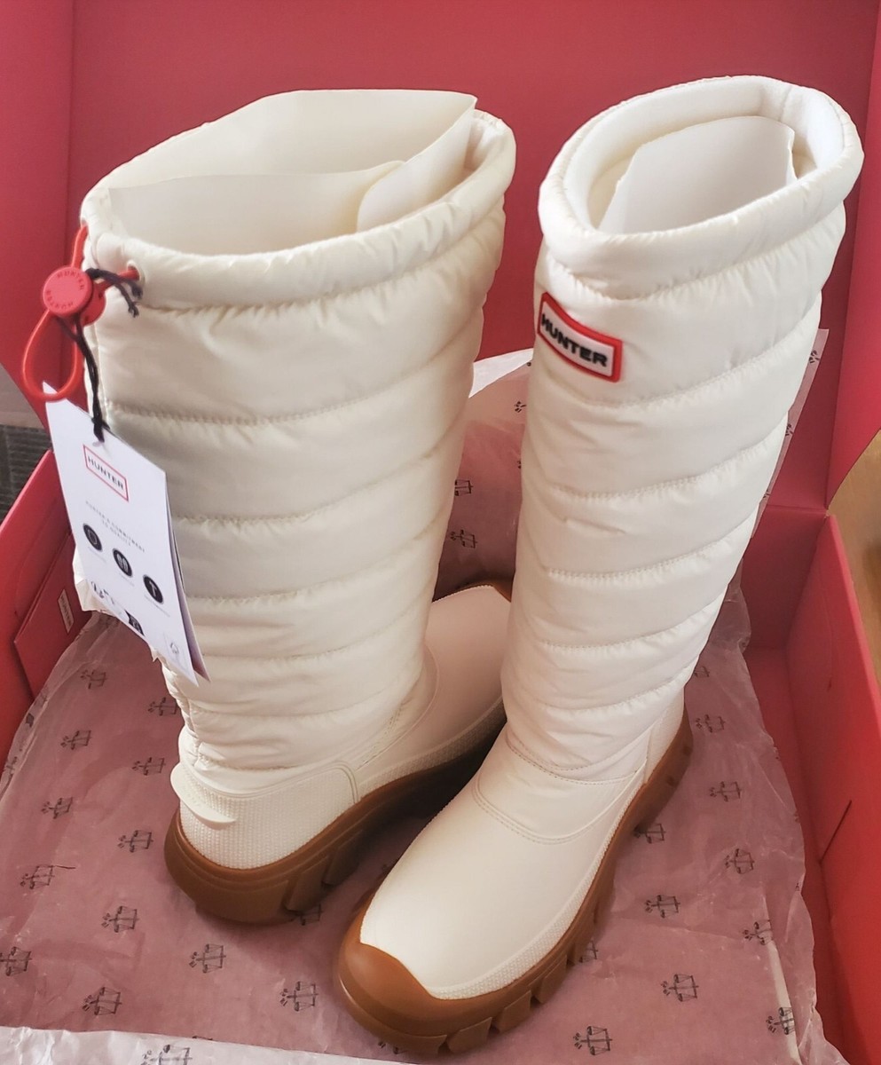 Hunter Women 7 Boots Intrepid Tall Quilted Insulated Snow