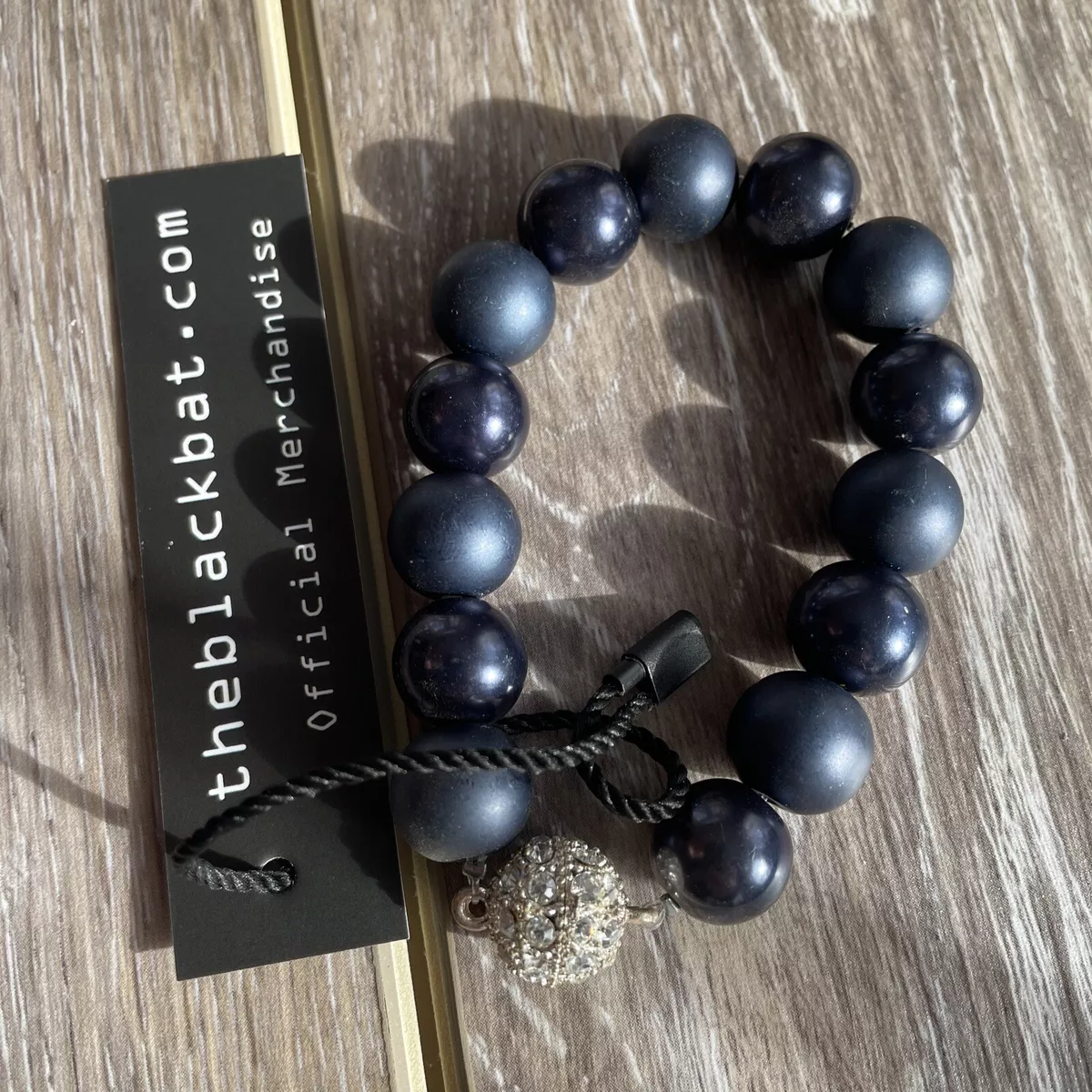 Navy Blue Large Pearls W ball Shambala Shamballa Bracelet