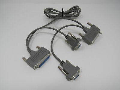 Standard Double Ended DB25 to DB9 Adapter Cable 7.5 ft Female