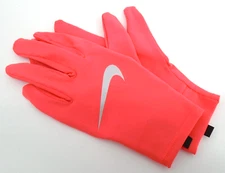 Nike Miler Gloves Running Adult Medium/Large Dri-Fit Bright Crimson/Silver