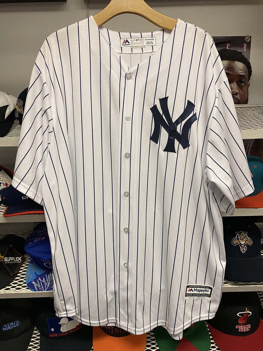 Aaron Judge #99 New York Yankees Home White Stripe Cool Base Stitched  Jersey 2XL