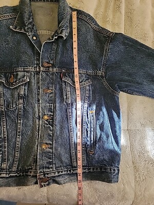 Vintage Levi's Trucker Denim Jacket Acid Wash 80s Made USA 70507