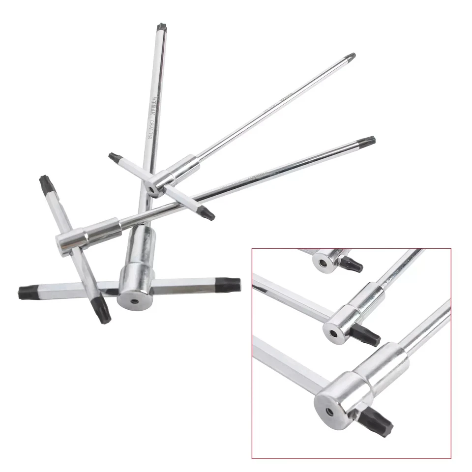 T-Handle Hex Wrench Set for Most Bicycle Motorcycle Integrated Strip-Gripper 9PC - Image 4 of 4