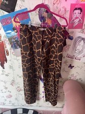 D&G Dolce and Gabbana Giraffe Pants Made in Italy size 12 us