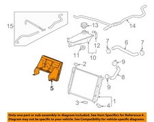 Componentes del radiador de refrigeración GM OEM 05-13 Corvette - deflector 10305278