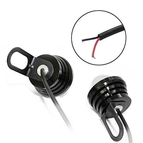 2Pc Eagle Eye Lamps LED DRL Fog Daytime Running Car Light Tail Backup 12V Amber - Foto 4 di 10