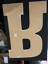 White Freshly painted Wall Letter Alphabet Decorative Wood Letter