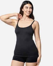 New UNDEROUTFIT 680 Cami Tank Tummy Control w/ Compression Black XL