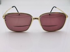 Vintage Sterling Optical Gold Metal Oval Sunglasses FRAMES ONLY