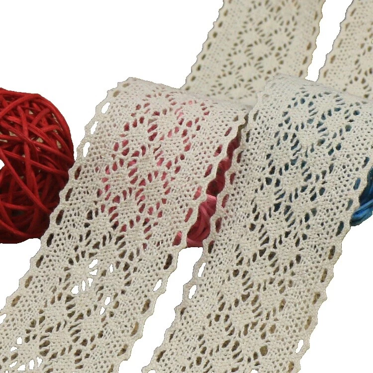 Lote de Flores de Encaje Ribetes para Costura