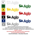 Agip Vinyl Stickers Pre Spaced Motorcycle Sticker Sponsor Helmet Decal 1pc cm. 20