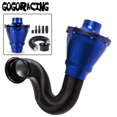 #ad Universal Cold Air Intake Induction Air Box Filter Kit Closed Intake System 70mm $32.85