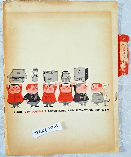 1959 original CATALOG brochure Coleman ad mats and product cuts and order form - Picture 7 of 8