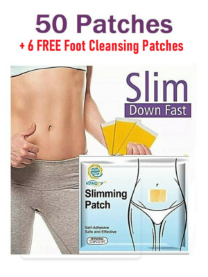 50 x Schlankheitspflaster GEWICHTSVERLUST DIÄT extra stark Detox schlanker Patch + KOSTENLOSES GESCHENK