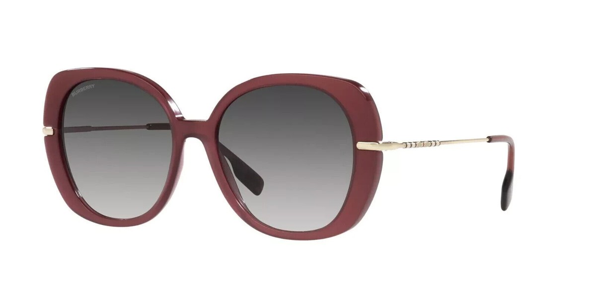 Burberry EUGENIE BE4374 40228G 55 Burgundy/Grey Shaded 