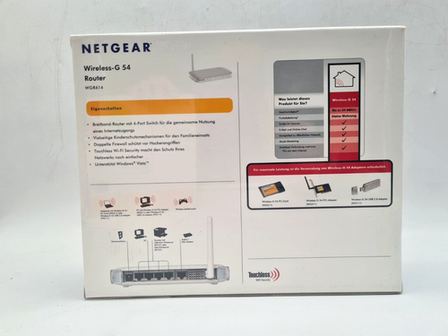 Netgear WGR614 WLAN Wireless-G Router - Neu - Afbeelding 2 van 2