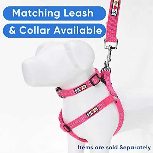 Dog Harness Small Sized Dog Pink Dog Small (Pack of 1) Pink ⚡Reflective Dog Harness Small Sized Dog Pink Dog Small (Pack of 1) Pink ⚡Reflective