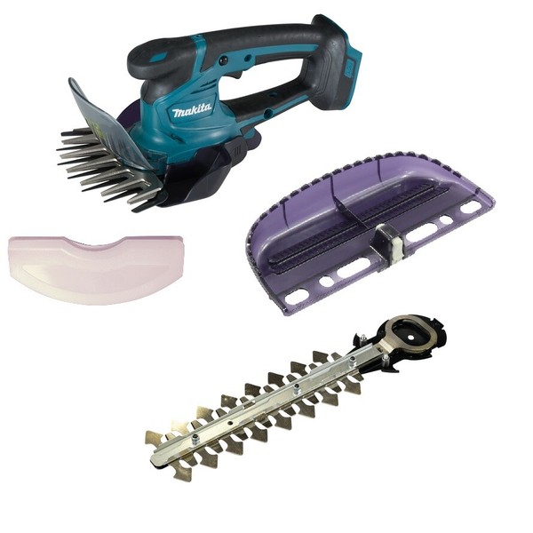 Makita Akku Grasschere 18V DUM604ZX + Grasscherblatt + Scherblatt Hecke Neu Solo-image