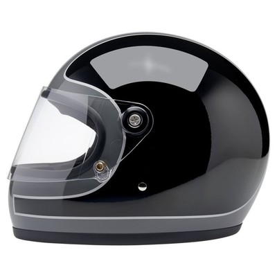 Helm Biltwell Gringo S Storm Grey Black Tracker Gloss Größe XS