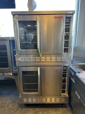 Market Forge Full Size Natural Gas Double Convection Oven, Castors, Tested Works