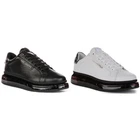 Karl Lagerfeld Kapri Lace Up Leather Mens Sneakers In Black Mono US 8 - 13