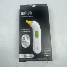 Braun ThermoScan 4 Digital Ear Thermometer- Color Coded Fever Guidance B58-34