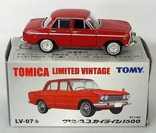Mini car 164 LV-07b Prince Skyline 1500 Red "Tomica Limited Vintage" 205562]