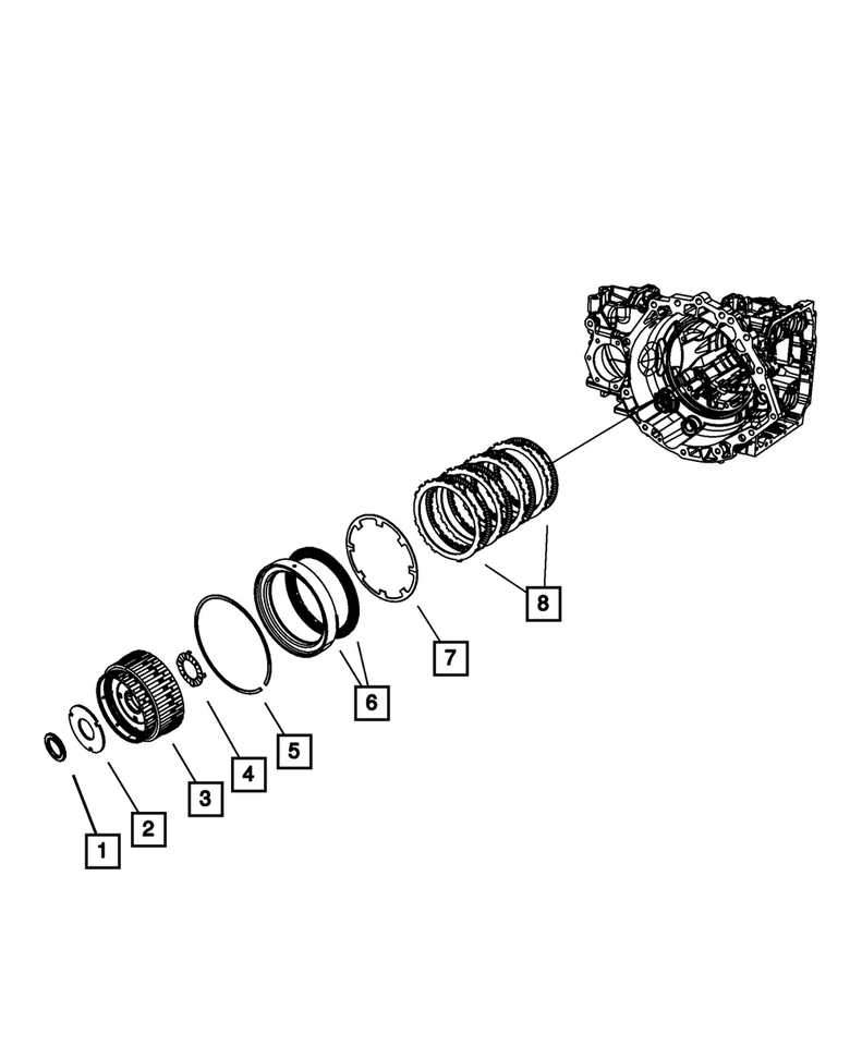 Muelle de pistón de embrague Mopar 2º y 4º 4412248 genuino Foto 2 de 2