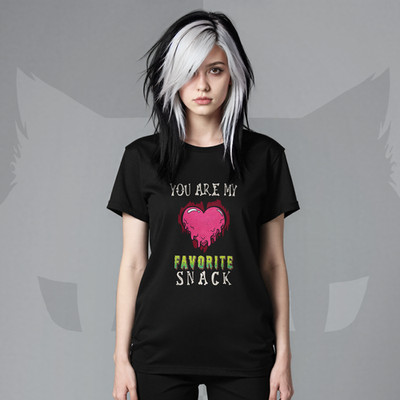 You Are My Favorite Snack Shirt Emo Goth Heart Alt Aesthetic Graphic Tee