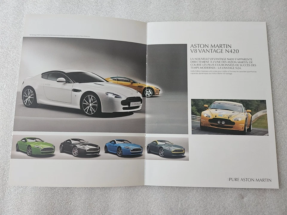 2010 Brochure Aston Vantage N420 : catalogue de 8 pages en français - Photo 2/4