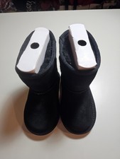 Koolaburra Small Girls Size 6 Black Faux Fur Lined Boots New