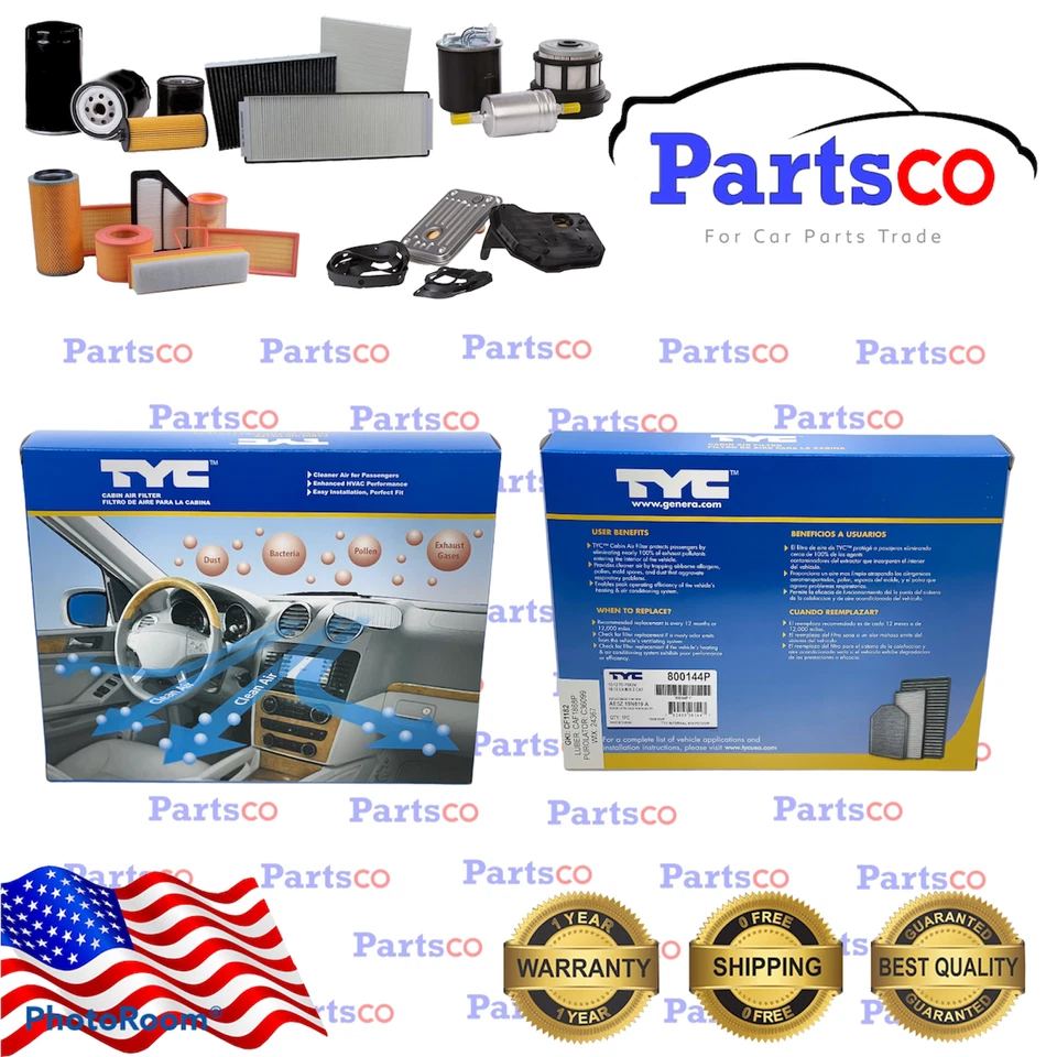 Cabin Air Filter Ford Lincolin Mercury Fusion MKZ Milan 2.0L2.3L 2.5L 3.0L 3.5L - Image 2 of 2