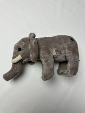 FAO Schwarz Elephant Plush Stuffed Animal 2018 Gray Soft Toy 22" Realistic