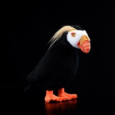 Original plush toy of tufted puffin, simulation of sea parrot doll