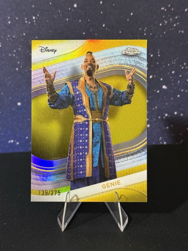 2025 Topps Chrome Disney Genie Gold Refractor /50 #186