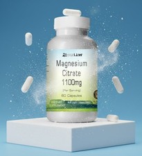 Magnesium Citrate Capsules - 1100 mg Serving ...