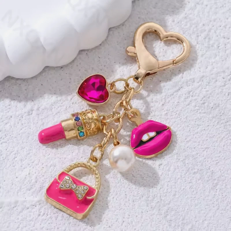 Collezione Di 12 Portachiavi Fenicotteri Rosa E Gialli – Rouse, Ideali Per Donne