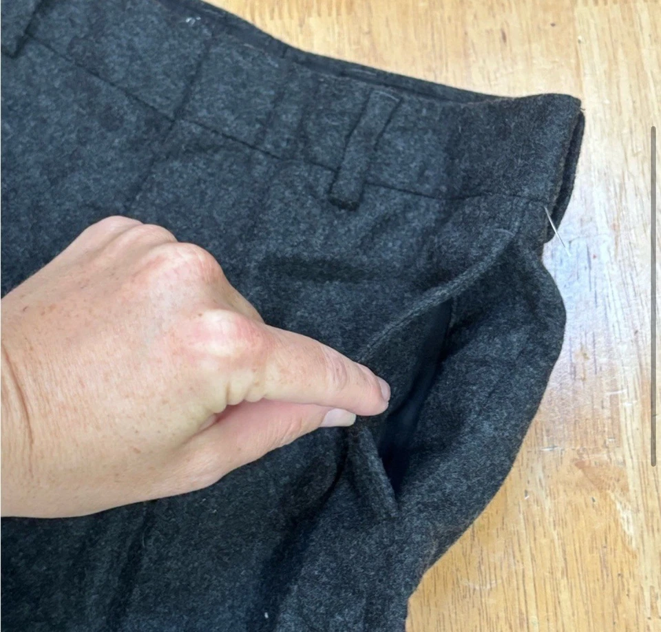 Polo Ralph Lauren charcoal grey wool blend formal dress pants 8 - Image 3 of 4