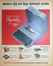 Original 1959 Vintage Home Ad: Smith-Corona offers the widest selection of Typew