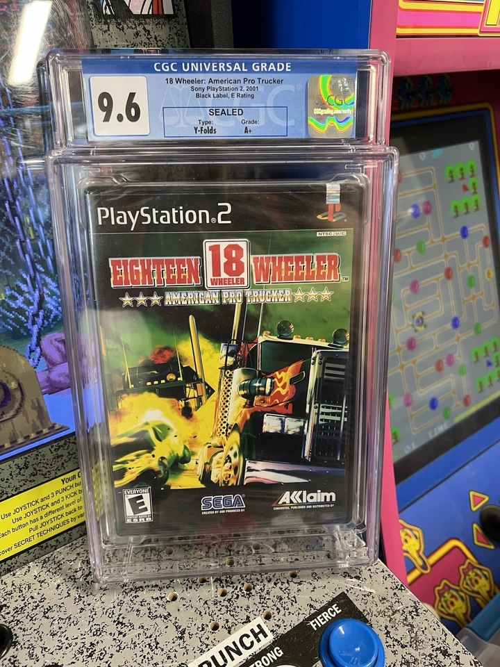 PS2 18 ruedas American Pro Trucker 2001 etiqueta negra graduado CGC 9,6 A+ sellado Foto 4 de 4