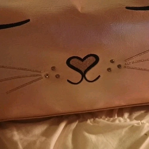 Girls Duffel Bag- Pink Queen Cat Travel Overnight Bag for Girls - Image 3 of 4